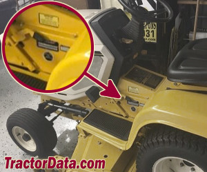 Cub Cadet 1862 serial number location