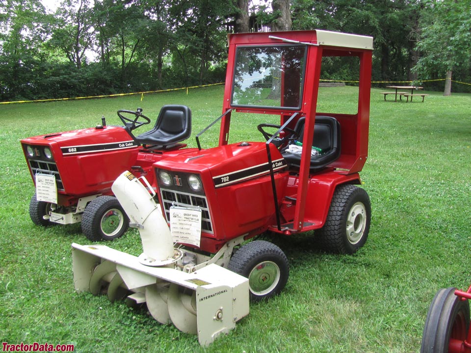 Cub Cadet 782 with snowblower and weather cab.