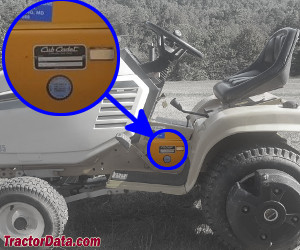 Cub Cadet 1541 serial number location