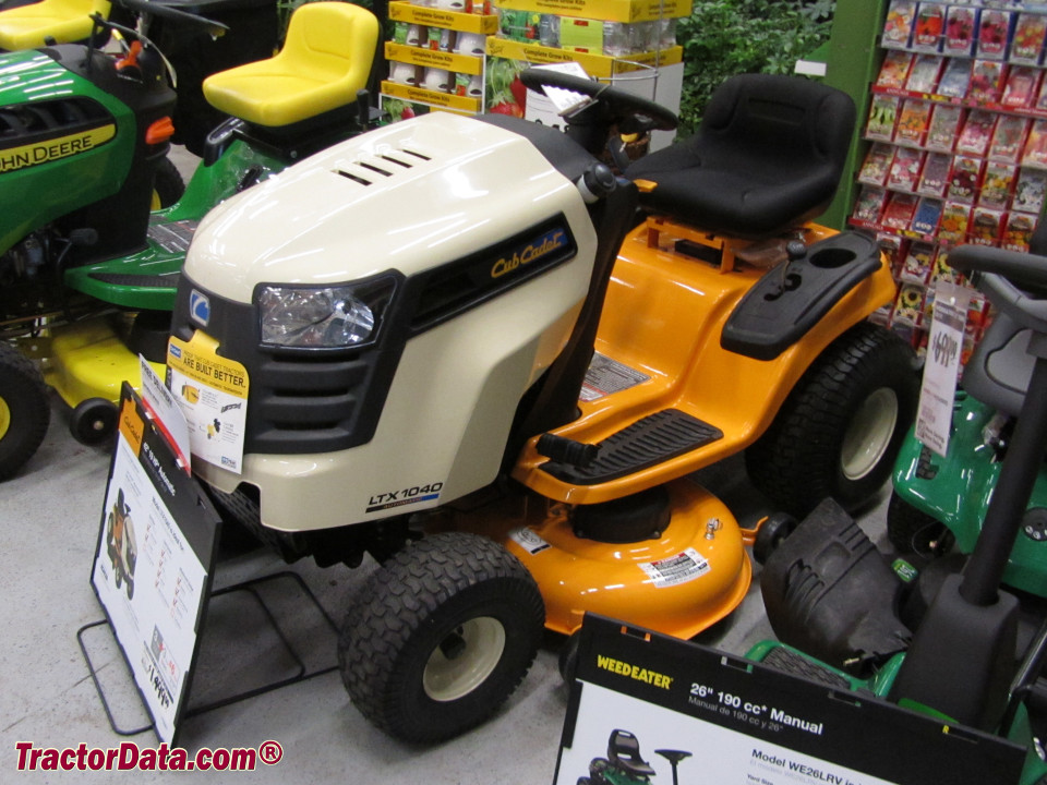 New Cub Cadet LTX 1040 on display at Home Depot in 2011.
