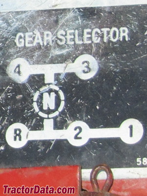 Cub Cadet 582 Special transmission controls