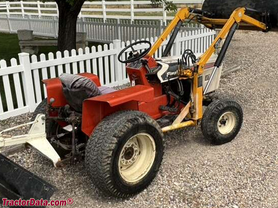 Simplicity 9020 garden tractor with loader.