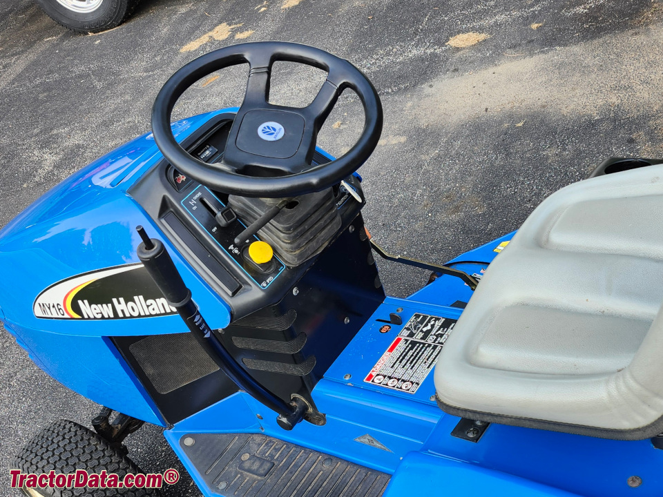 New Holland MY16 operator station and controls.