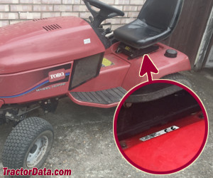 Toro 520xi serial number location