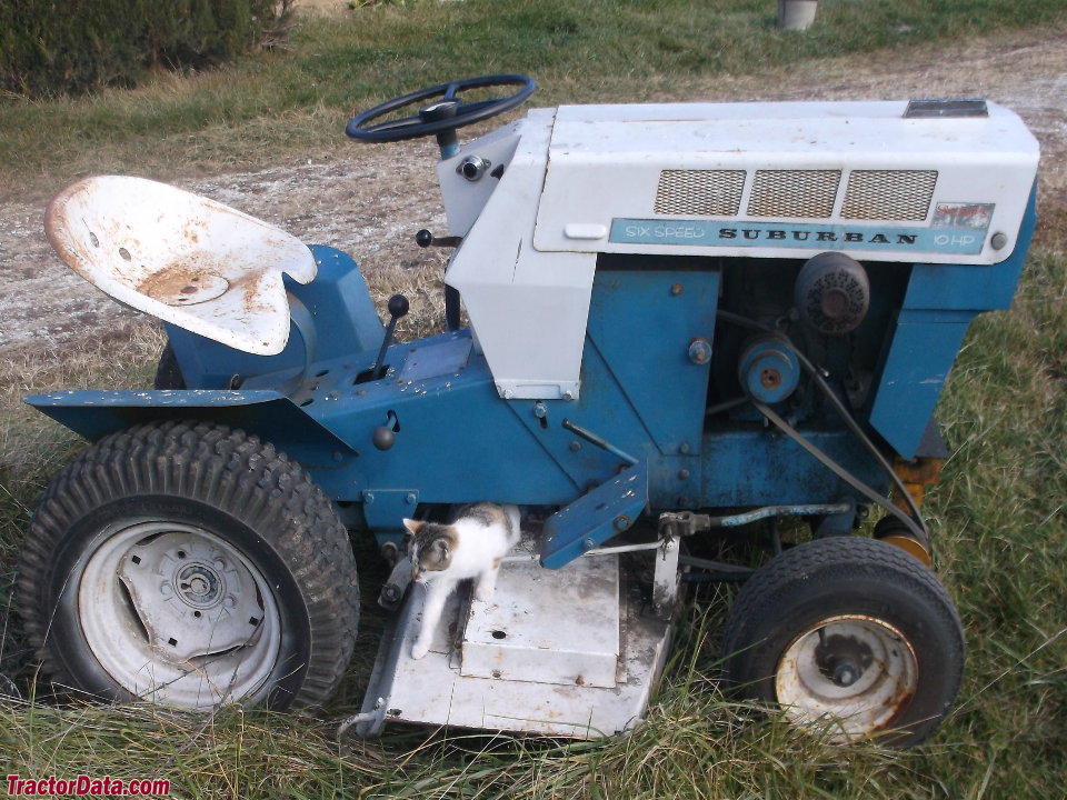 Sears Suburban 10 with mower deck.