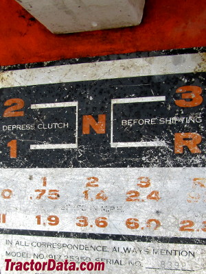 Sears Suburban 12 transmission controls