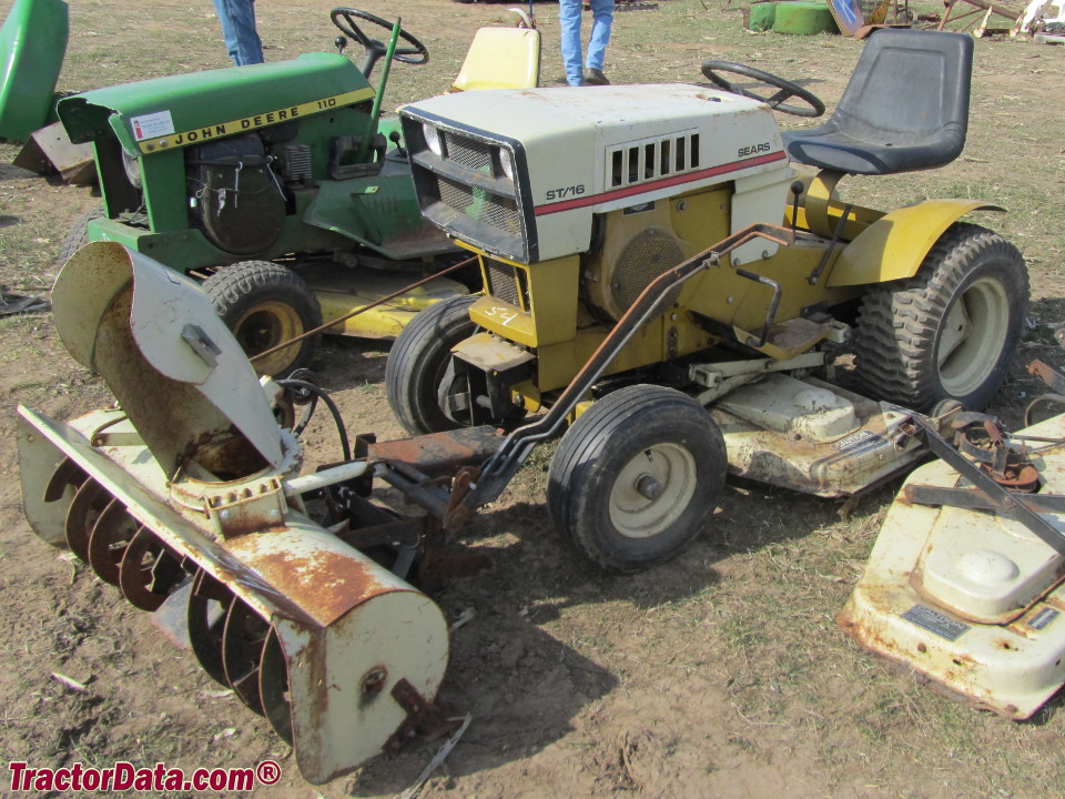 Sears st 16 online garden tractor