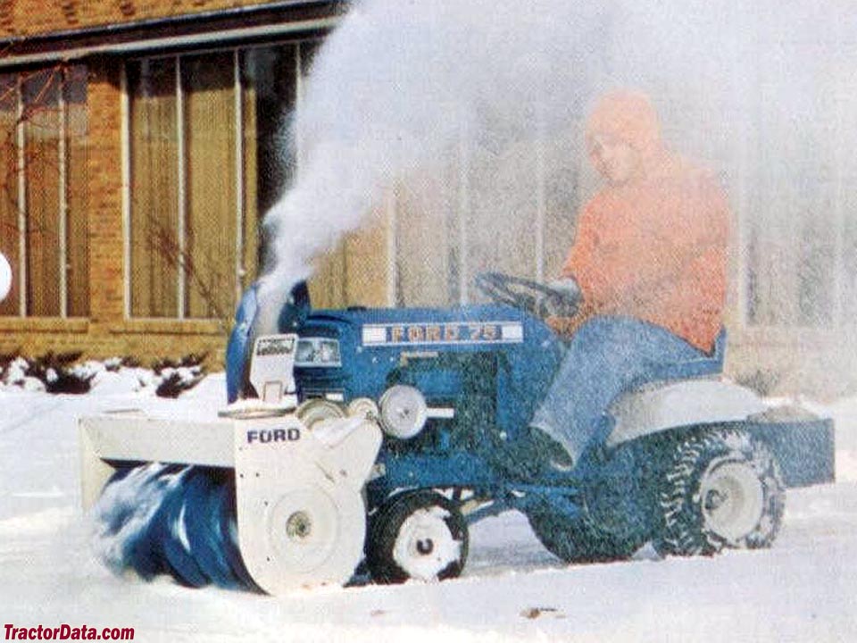 Ford LT 75 with snow blower.