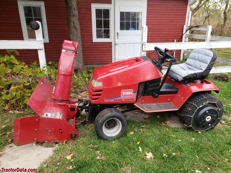 Toro Wheel Horse 417XT with snow blower.