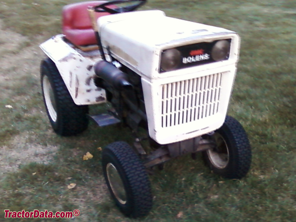 Bolens G-10 garden tractor, left side.