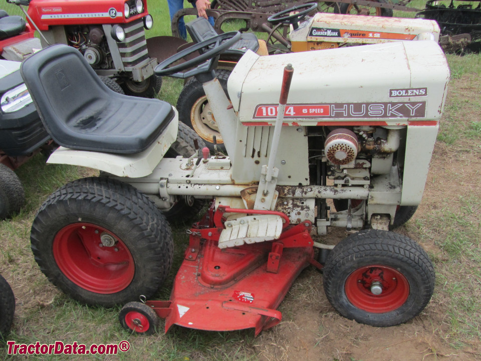 Bolens 1054 garden tractor with mower deck.