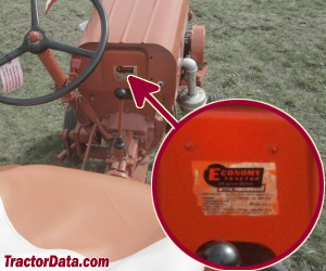 Economy Jim Dandy 14HP serial number location