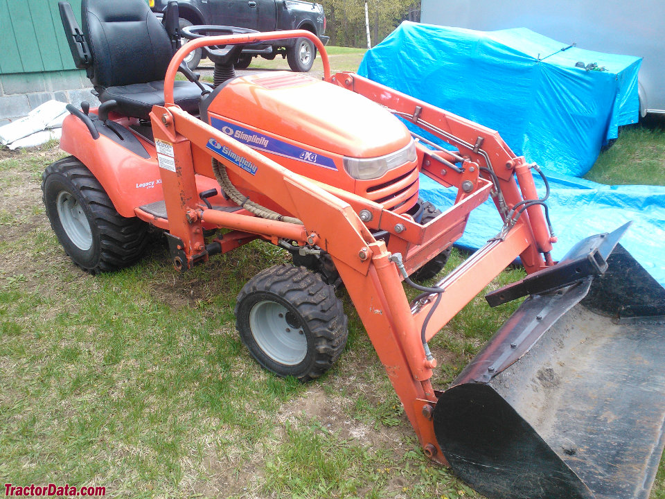 Simplicity Legacy XL27D with FL400 front-end loader.