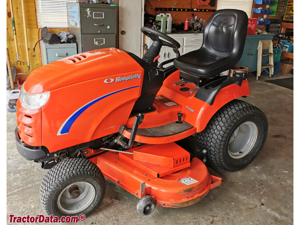 Simplicity Prestige 30 with mower deck.