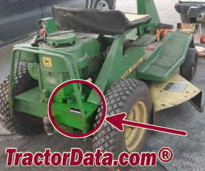 John Deere 55 serial number location