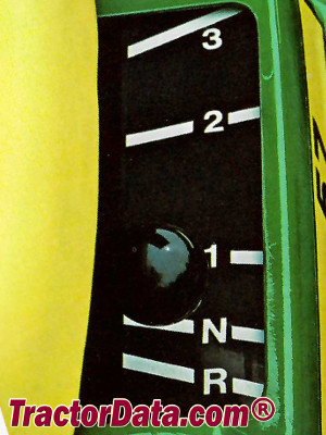 John Deere 56 transmission controls