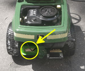 John Deere RX75 serial number location