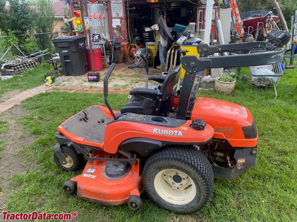 Kubota ZG23 zero-turn mower.