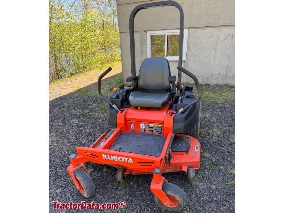 Kubota ZG124E zero-turn mower.