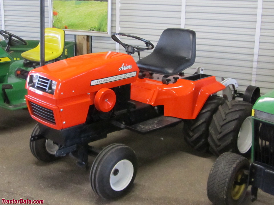 Ariens S-14H with plow and duals, left side.