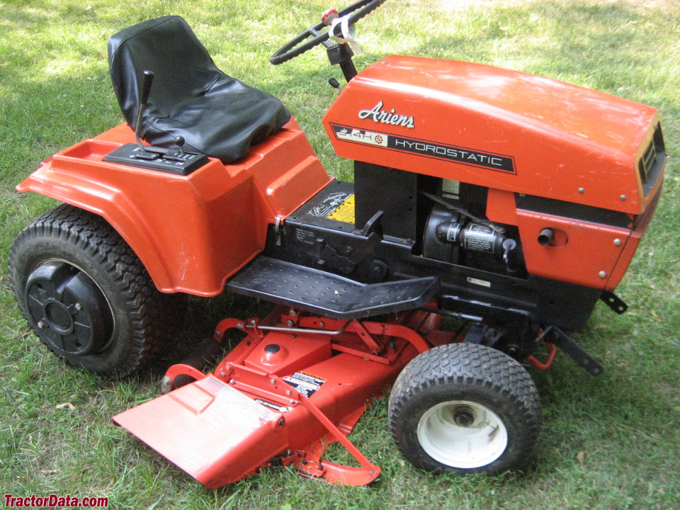 Ariens S-14H with mower deck, right side.