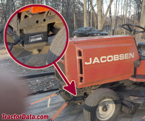 Jacobsen 1250 serial number location