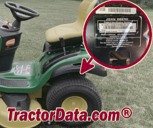 John Deere D100 serial number location