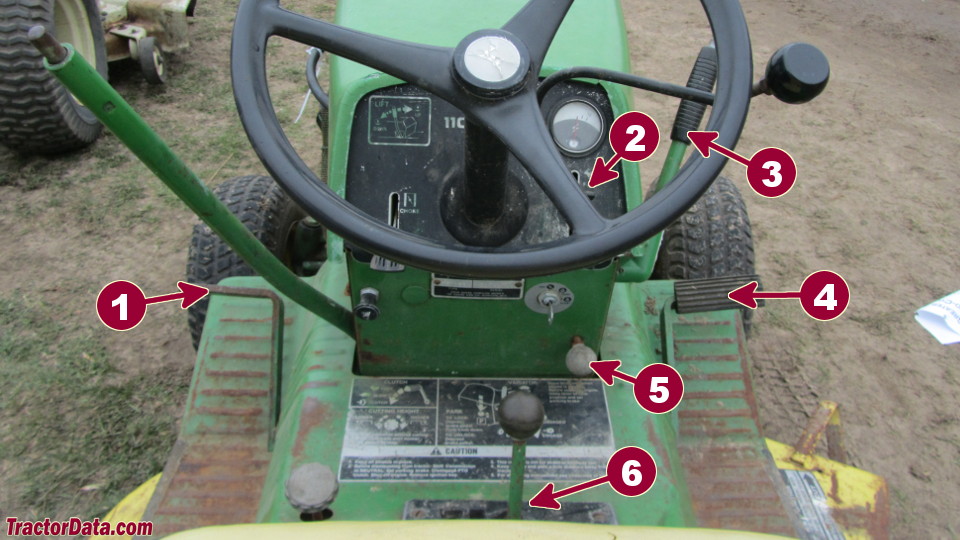 John Deere 110 transmission controls