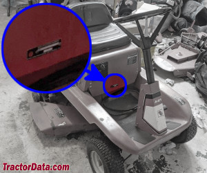 Wheel Horse A-81 serial number location