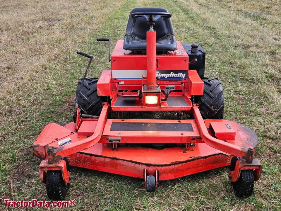 Simplicity CFC20 front-mount mower.