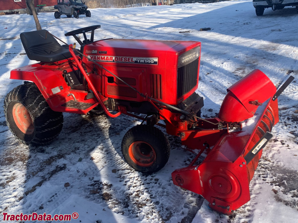 Yanmar YM146 with snow caster.