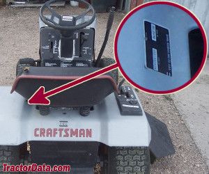 Craftsman 917.25479 serial number location