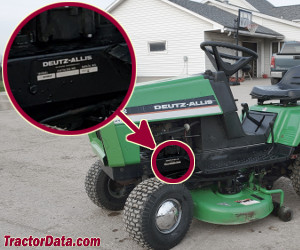 Deutz-Allis 512H serial number location