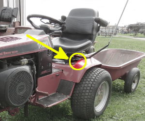 Wheel Horse 520-H serial number location