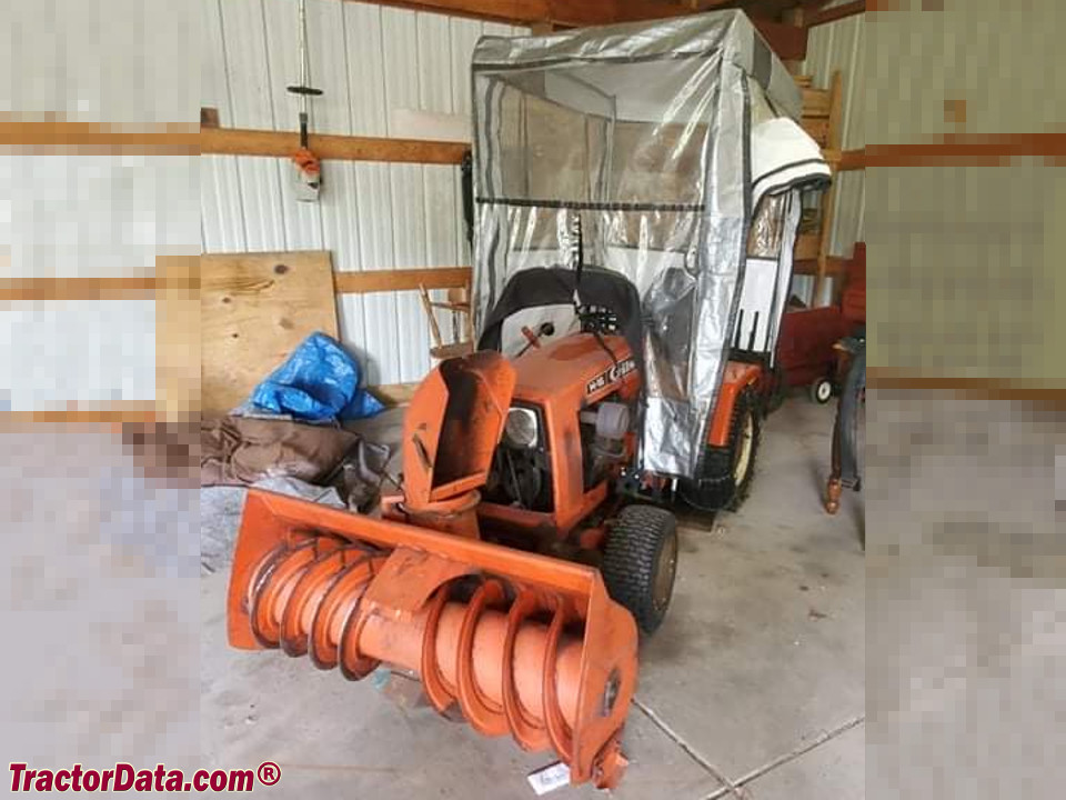 Gilson H-16 with snowblower and soft cab.