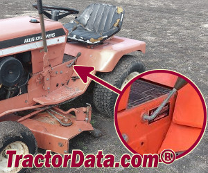 Allis Chalmers 910 serial number location