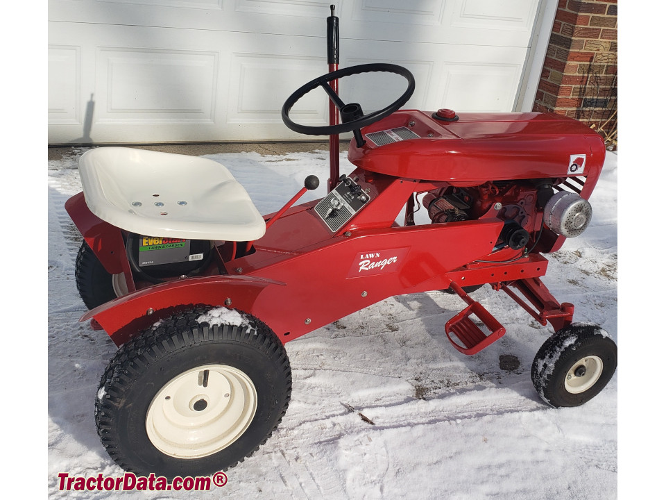 Restored Wheel Horse Lawn Ranger 34 lawn tractor.