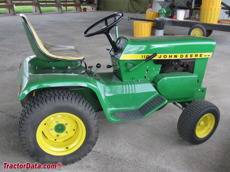 John Deere 112 (square fender) garden tractor.