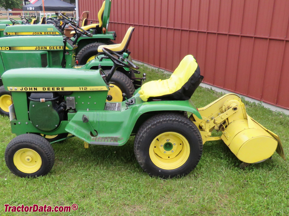 1973 John Deere 112 with 31 tiller.