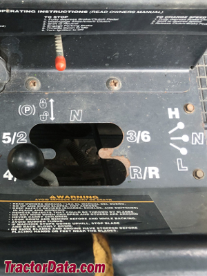 Craftsman 917.25598 transmission controls