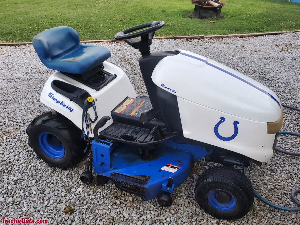 Simplicity NFL Colts Team Tractor, right side.