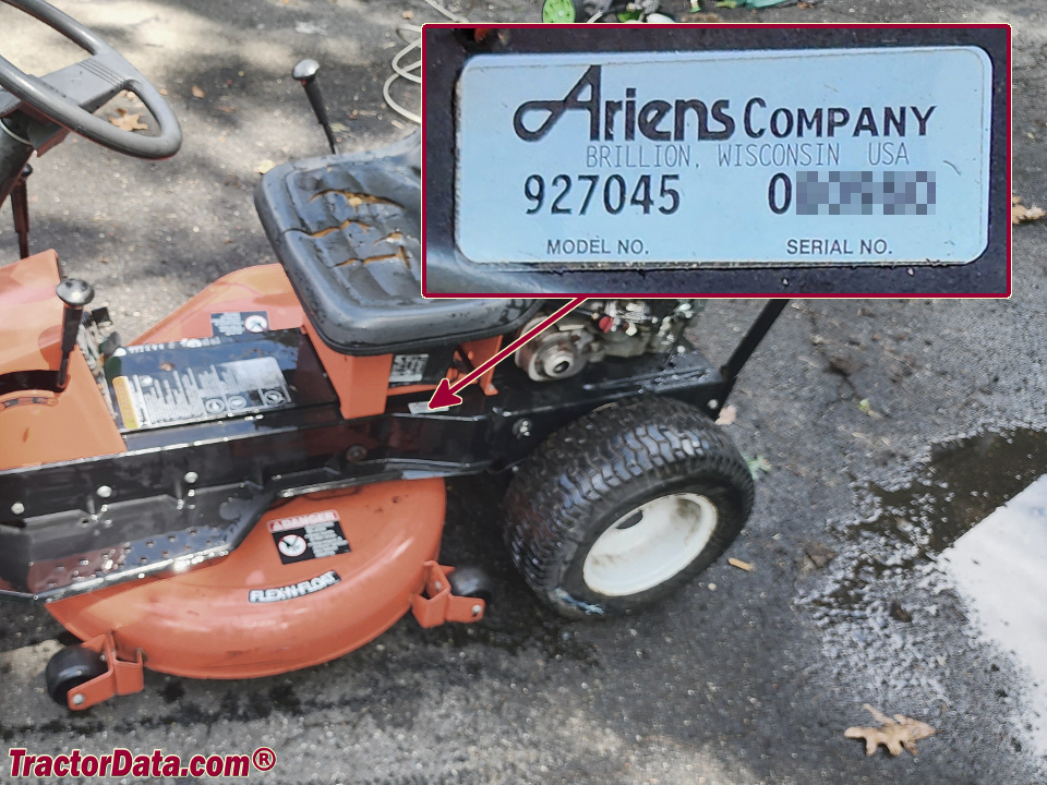 TractorData Ariens RM828 tractor information