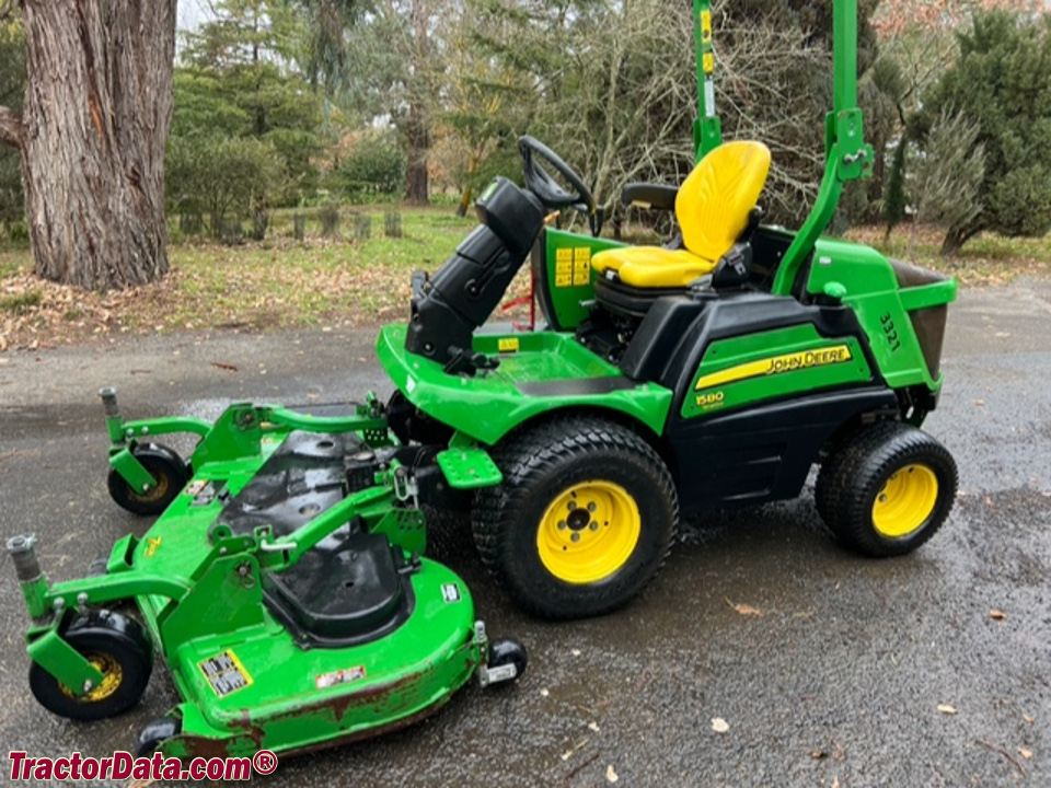 John Deere 1580 front-mount mower.