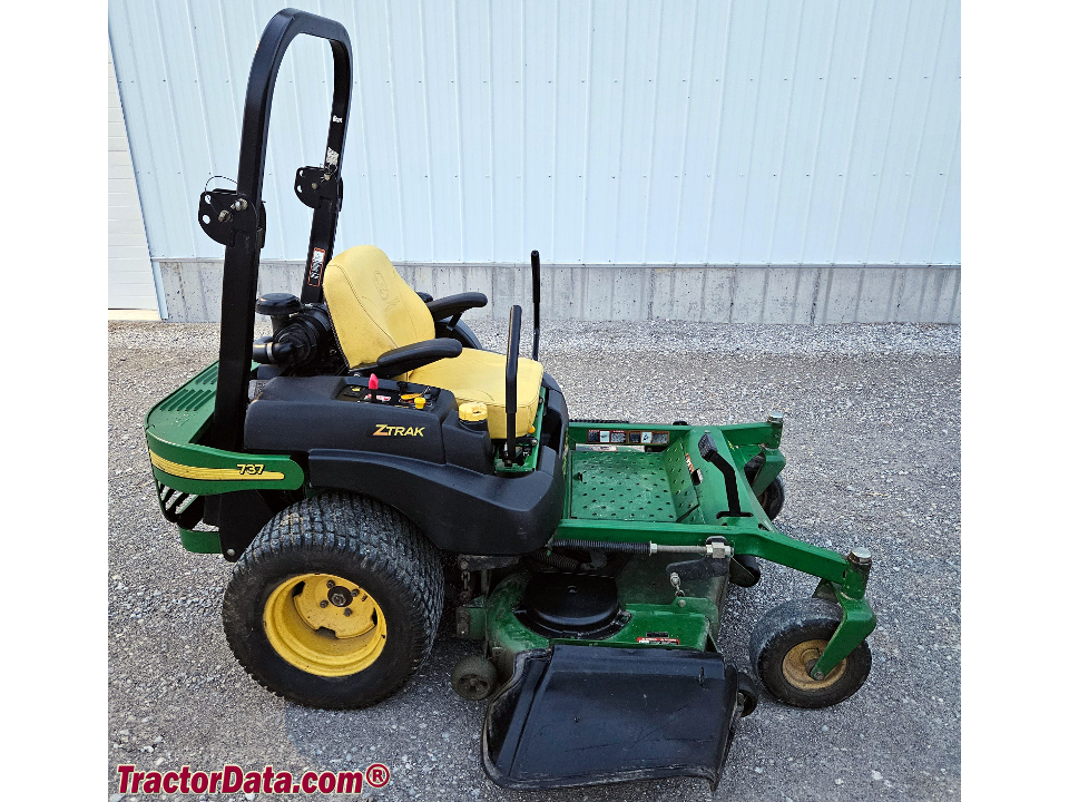 John Deere 737 zero-turn mower with 54-inch mower deck.