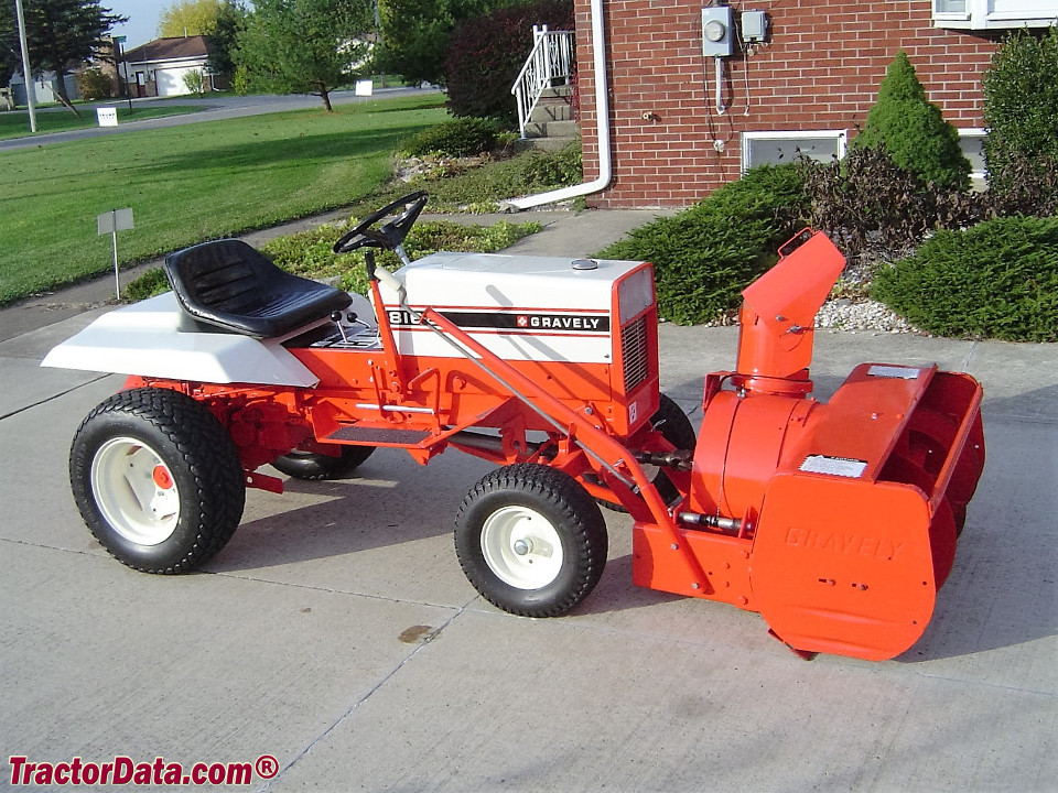 Gravely 816S with snow blower.