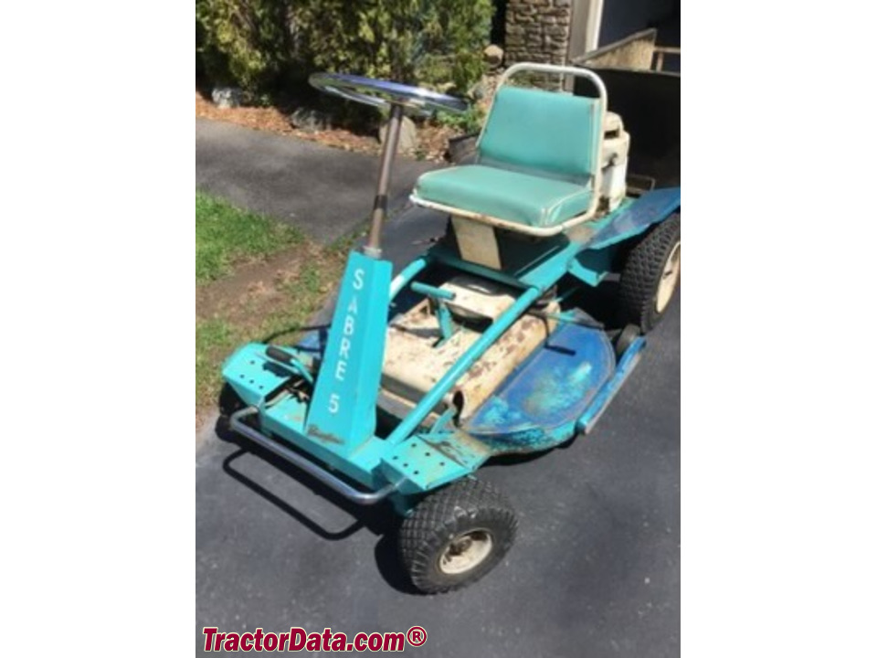 Pennsylvania Sabre 905 riding mower, front view.