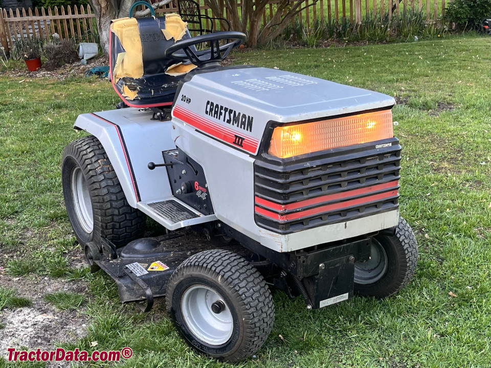 Sears Craftsman III GT 20 917.254421 garden tractor.
