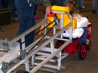 Kids pedal tractor pull