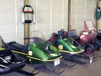 John Deere 400 and 295/S snowmobiles