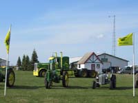 Deere and Ferguson tractors.